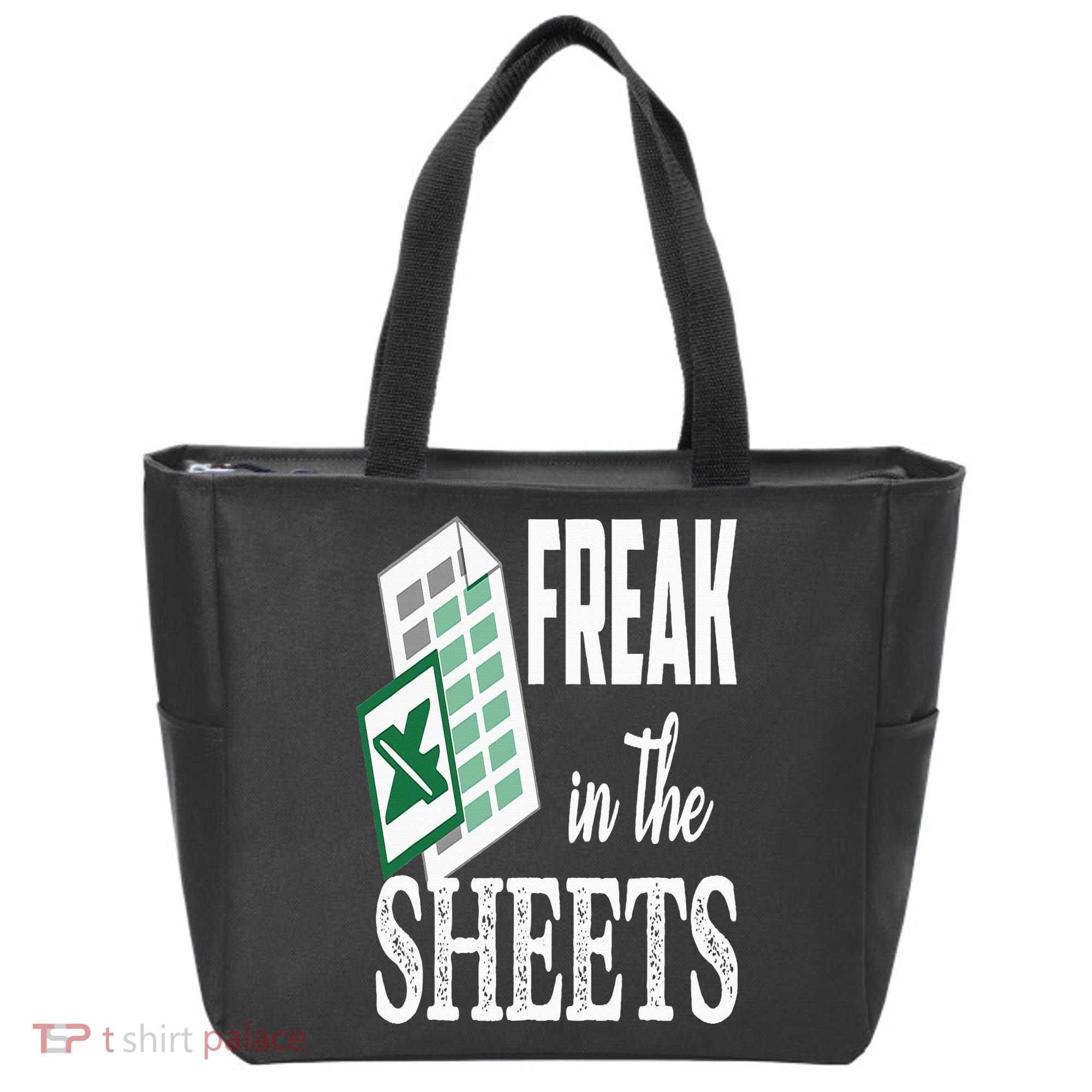 Freak In The Excel Sheets Funny Accountant Spreadsheet Tote Bag