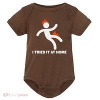 Funny I Tried It At Home Baby Bodysuit thumb 0