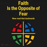 Faith is the Opposite of Fear Motivational Quote Apparel Coaster thumb 2