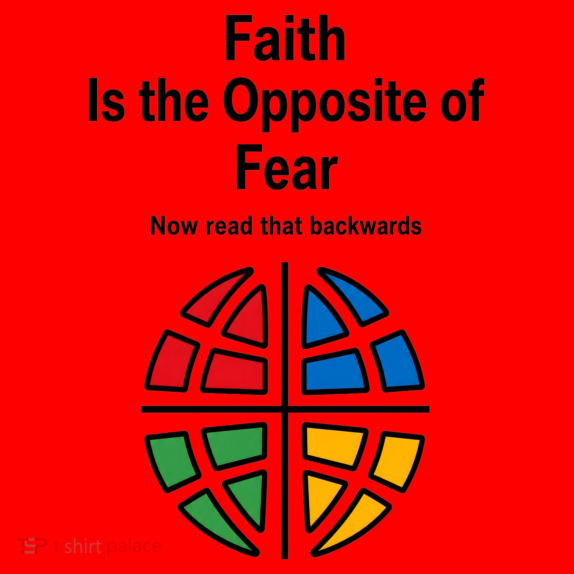 Faith is the Opposite of Fear Motivational Quote Apparel Santa Hat