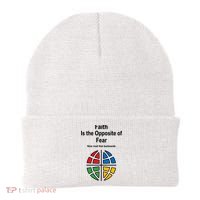 Faith is the Opposite of Fear Motivational Quote Apparel Beanie thumb 0