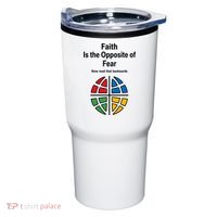 Faith is the Opposite of Fear Motivational Quote Apparel Tumbler thumb 0