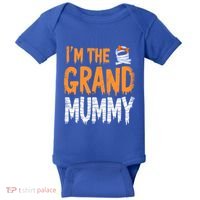 Funny IM The Grand Mummy Grandmother Halloween Costume Gift Baby Bodysuit thumb 0