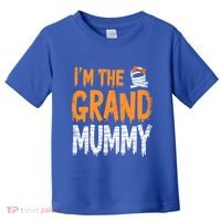Funny IM The Grand Mummy Grandmother Halloween Costume Gift Toddler T-Shirt thumb 0