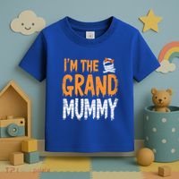 Funny IM The Grand Mummy Grandmother Halloween Costume Gift Toddler T-Shirt thumb 3