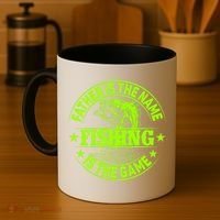Father Is The Name Fishing Is The Game Coffee Mug thumb 4