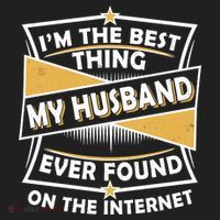 Funny I'm The Best Thing My Husband Ever Found On The Internet Golf Towel thumb 3