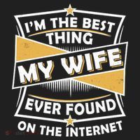 Funny I'm The Best Thing My Wife Ever Found On The Internet Beanie thumb 2