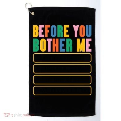 Funny Information Technology Tech Technical Support Humor Gift Golf Towel