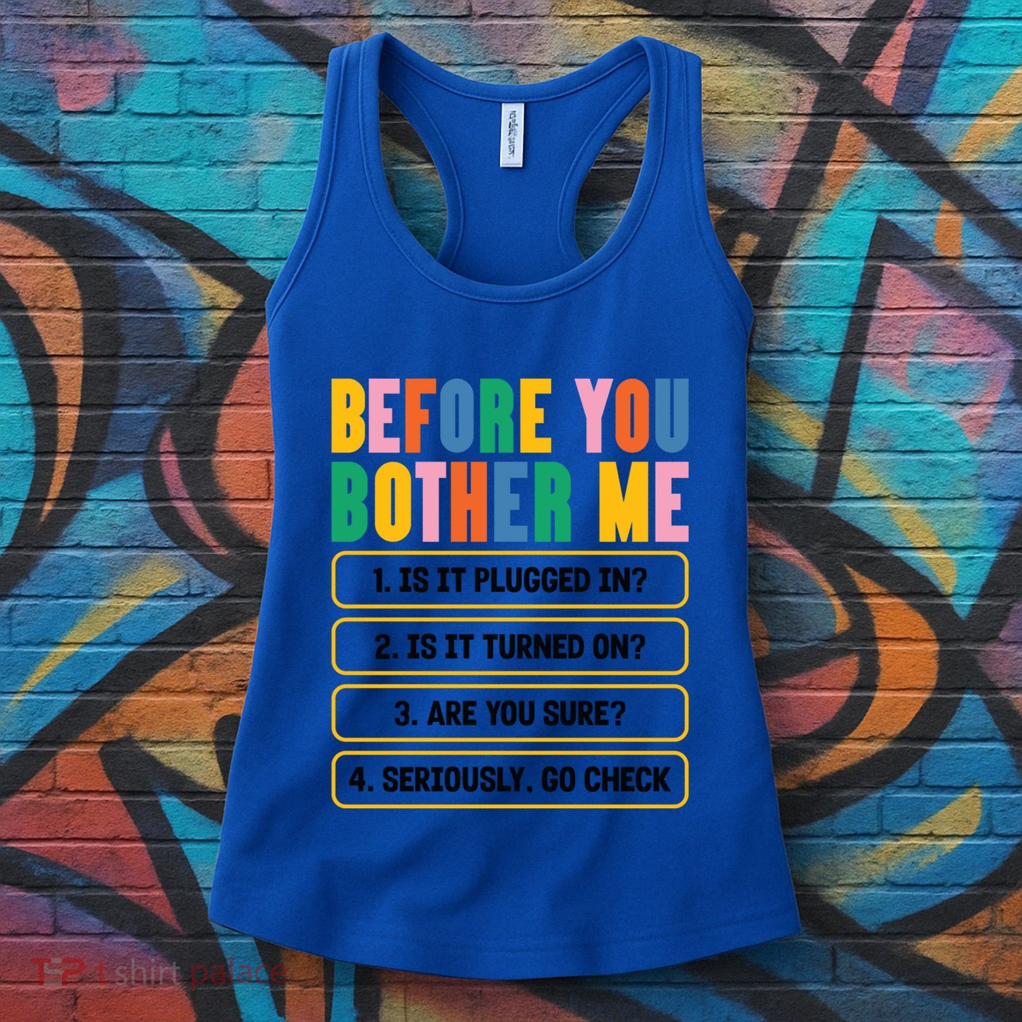 Funny Information Technology Tech Technical Support Humor Gift Women's Tank Top