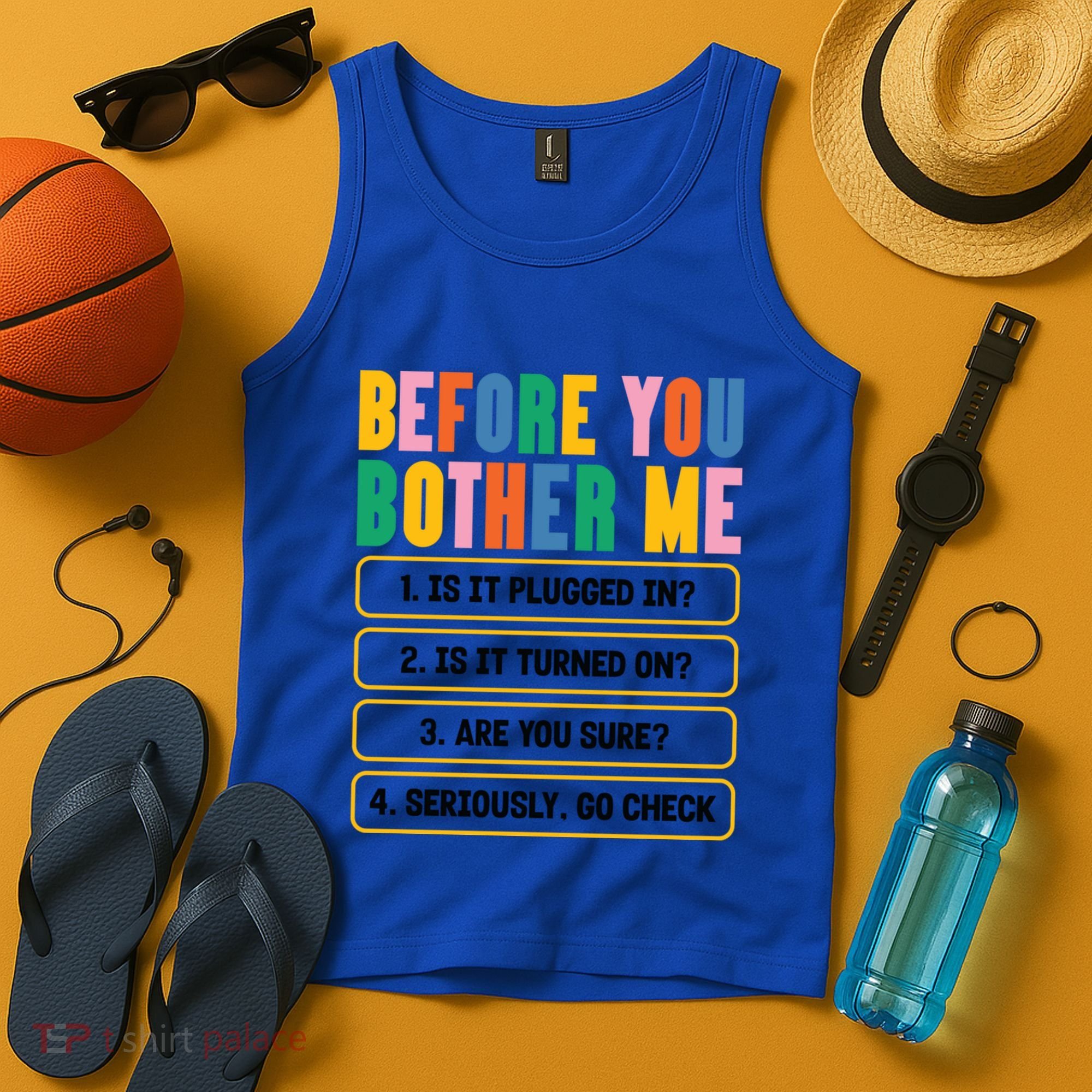 Funny Information Technology Tech Technical Support Humor Gift Tank Top