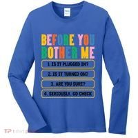 Funny Information Technology Tech Technical Support Humor Gift Women's Long Sleeve Shirt thumb 0