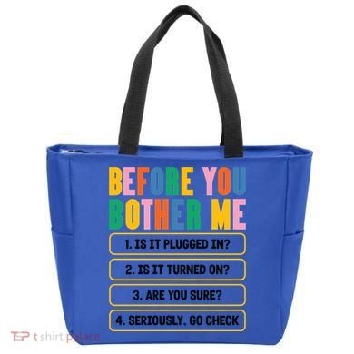 Funny Information Technology Tech Technical Support Humor Gift Tote Bag