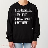 Funny Intelligence Test Women's Sweatshirt thumb 0