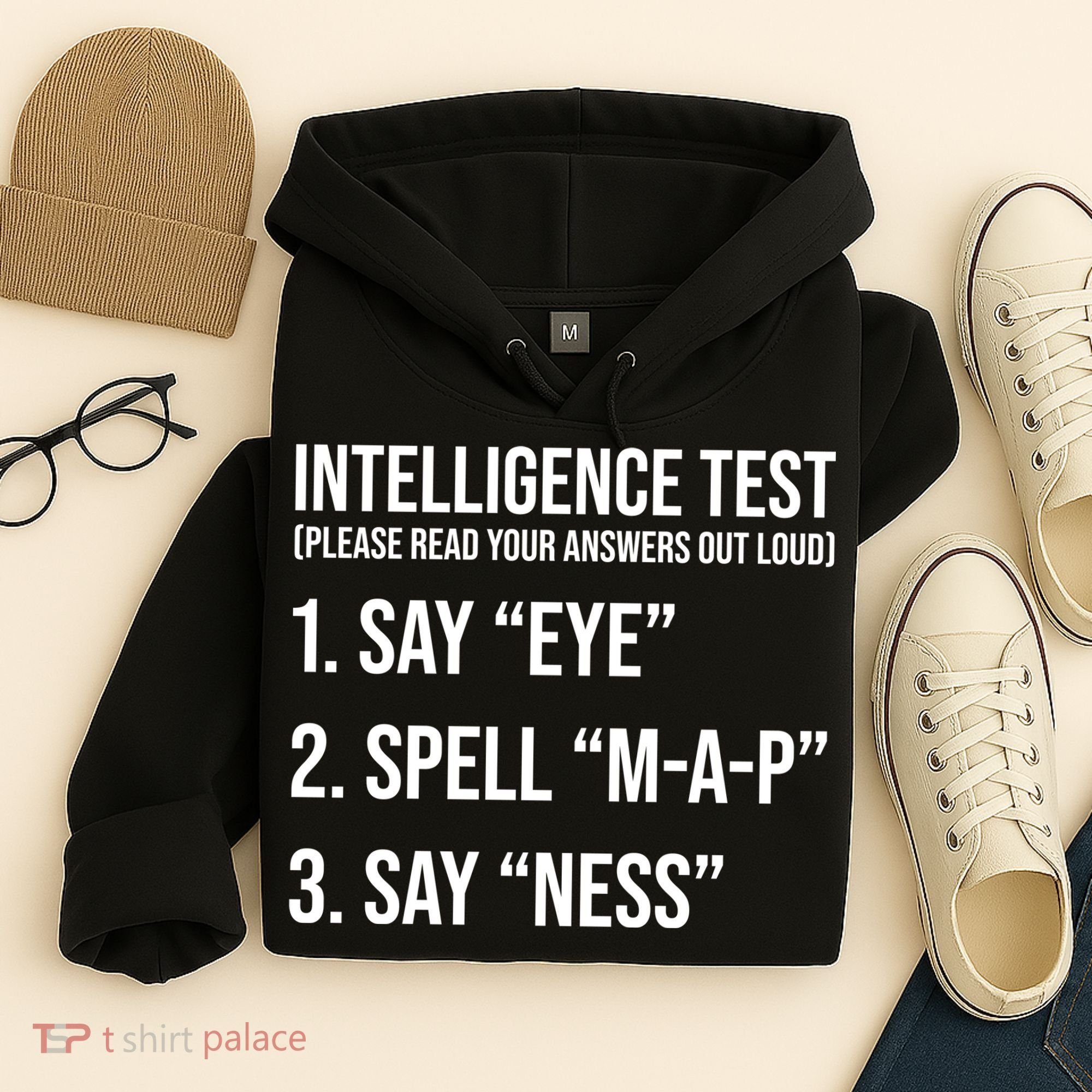 Funny Intelligence Test Hoodie