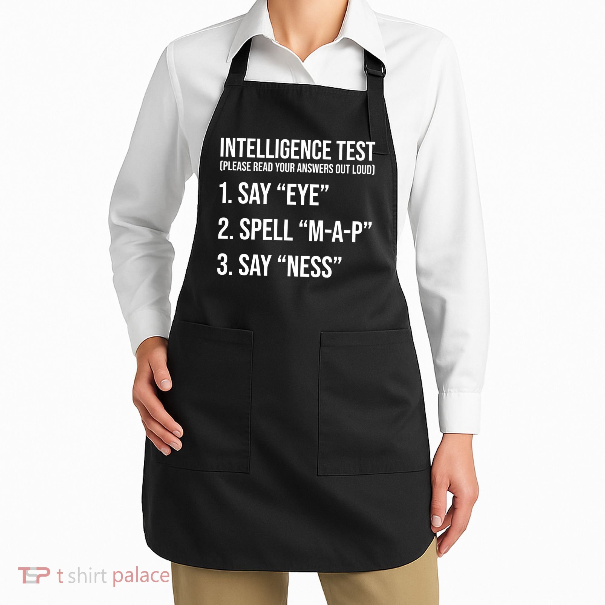 Funny Intelligence Test Apron