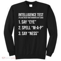 Funny Intelligence Test Sweatshirt thumb 0