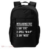 Funny Intelligence Test Backpack thumb 0