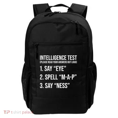 Funny Intelligence Test Backpack