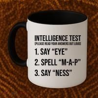 Funny Intelligence Test Coffee Mug thumb 2