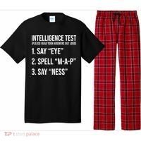 Funny Intelligence Test Pajama Set thumb 0