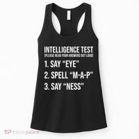 Funny Intelligence Test Women's Tank Top thumb 0