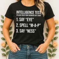 Funny Intelligence Test Women's T-Shirt thumb 2