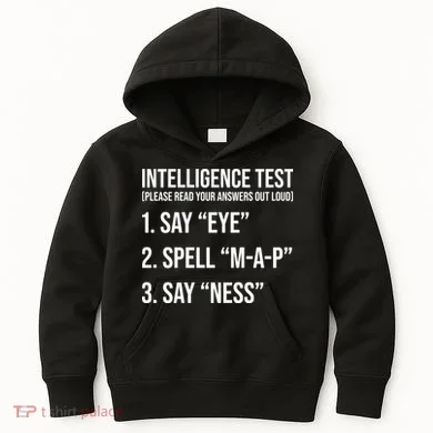 Funny Intelligence Test Kids Hoodie