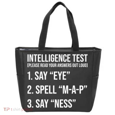 Funny Intelligence Test Tote Bag