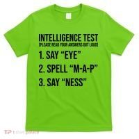 Funny Intelligence Test T-Shirt thumb 0