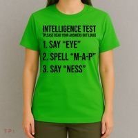 Funny Intelligence Test T-Shirt thumb 4