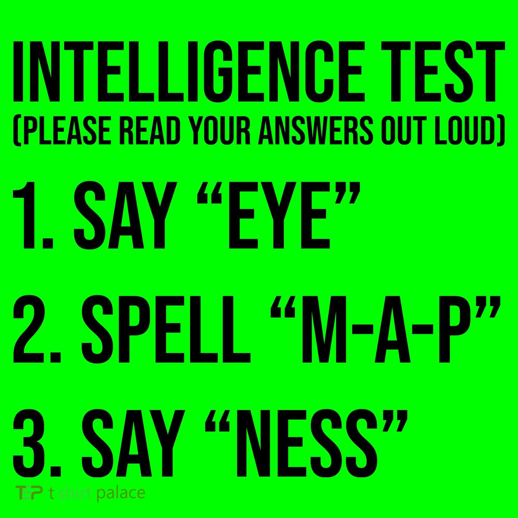 Funny Intelligence Test Button
