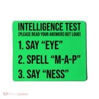 Funny Intelligence Test Mousepad thumb 0