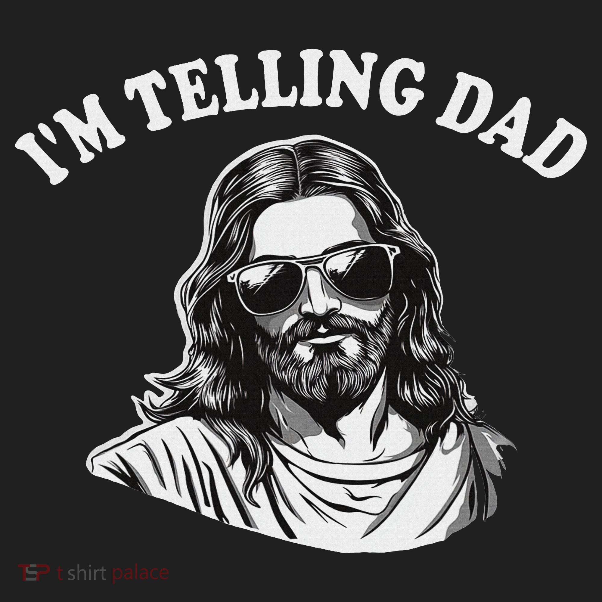 Funny I'm Telling Dad Religious Christian Jesus Meme Women's Sweatshirt