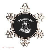 Funny I'm Telling Dad Religious Christian Jesus Meme Ornament thumb 0