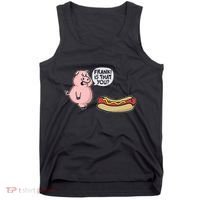 Frank! Is That You Pig And Hot Dog Tank Top thumb 0