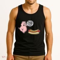 Frank! Is That You Pig And Hot Dog Tank Top thumb 3