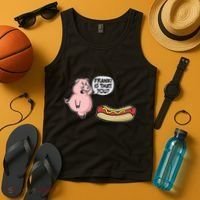 Frank! Is That You Pig And Hot Dog Tank Top thumb 4