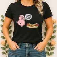 Frank! Is That You Pig And Hot Dog Women's T-Shirt thumb 2
