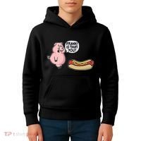 Frank! Is That You Pig And Hot Dog Kids Hoodie thumb 4