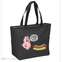 Frank! Is That You Pig And Hot Dog Tote Bag thumb 2