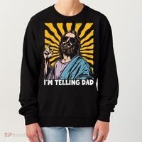 Funny Im Telling Dad Religious Christian Jesus Meme Women's Sweatshirt thumb 0