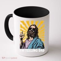 Funny Im Telling Dad Religious Christian Jesus Meme Coffee Mug thumb 0