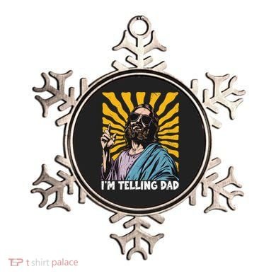 Funny Im Telling Dad Religious Christian Jesus Meme Ornament