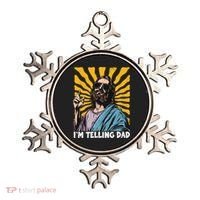 Funny Im Telling Dad Religious Christian Jesus Meme Ornament thumb 0