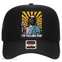 Funny Im Telling Dad Religious Christian Jesus Meme Hat thumb 0