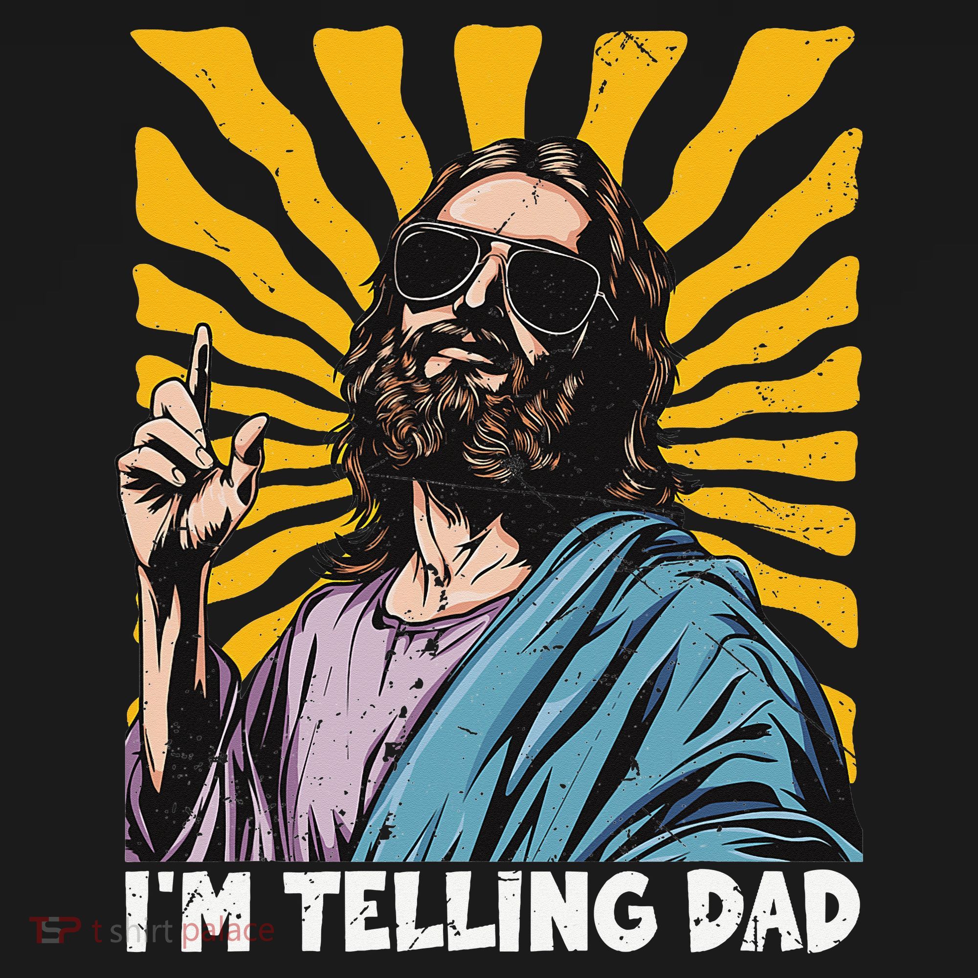 Funny Im Telling Dad Religious Christian Jesus Meme Visor