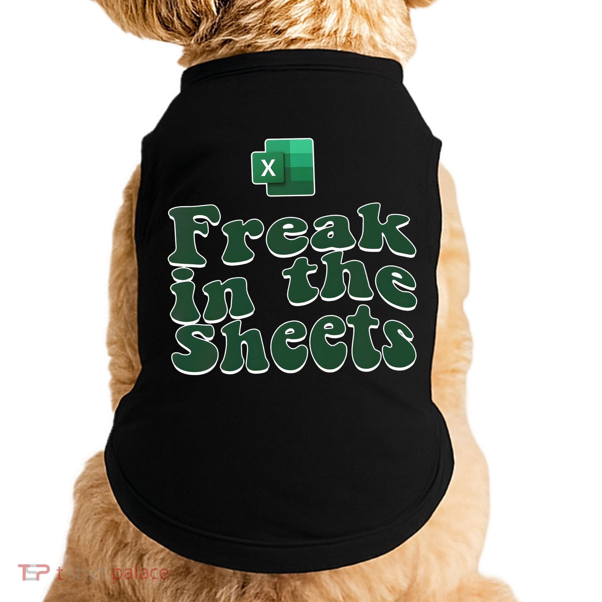 Freak In The Sheets Funny Accountant Excel Doggie Tank