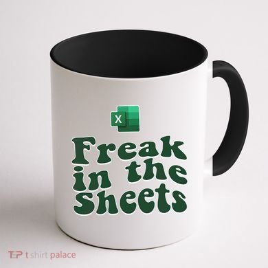Freak In The Sheets Funny Accountant Excel Coffee Mug back