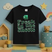 Freak In The Sheets Funny Accountant Excel Toddler T-Shirt thumb 3